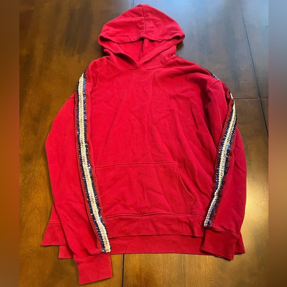 Wonder Nation Girls Red Pullover Hoodie - Picture 1 of 2